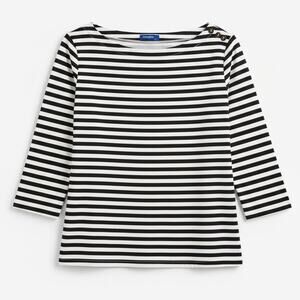 J. McLaughlin Monochrome Striped Top